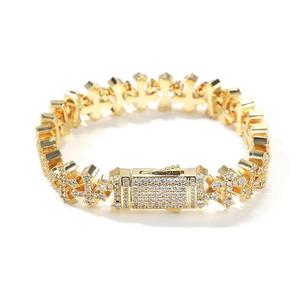 Élégant Bracelet à Maillons en Moissanite Argentée, Bijou Scintillant, Accessoire de Mode pour Cadeaux et Collections en Gros - Product Image 2