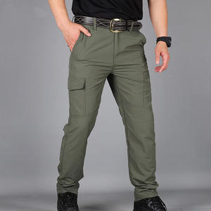 Men's Plus Size Casual Sweatpants Spring Summer Solid Color Cotton Joggers Zipper Autumn Pants <b>Trousers</b> Straight Pattern - Product Image 5