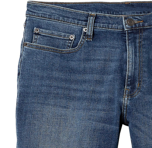 Regular Fit Straight Short <b>Jeans</b> Washed Denim Distressed Technics Breathable Mid <b>Waist</b> Casual <b>Men</b> Denim Shorts - Product Image 6