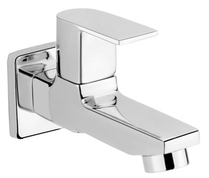 Robinet mural exclusif à bec long avec bride en laiton chromé, bec allongé, pour salle de bain, durable - Product Image 1
