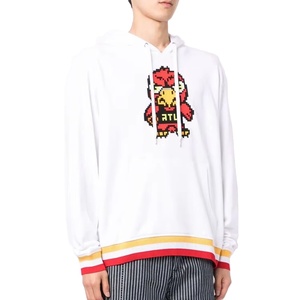 Sweat à capuche imprimé lourd à prix avantageux pour hommes, basique, 100% coton, molleton lavé, respirant, streetwear, style unique et tendance - Product Image 6