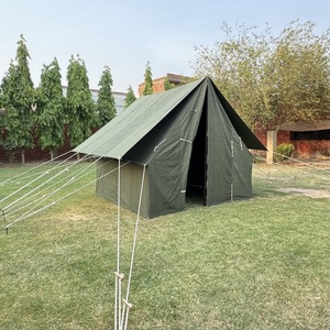 Petite tente murale en toile 300g, 4 saisons, imperméable, en toile de coton, avec auvent simple, structure métallique, design safari pour événements - Product Image 3