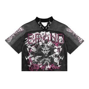 Camiseta de malla extragrande City League – Camiseta urbana con gráfico de número estilo hip hop – Haus Industries - Product Image 6