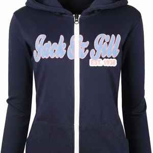 Sudadera con capucha de chenilla para mujer Jack and Jill, con cremallera completa, forro polar, estilo casual, ropa de calle, chaqueta con capucha cálida, ropa exterior - Product Image 3