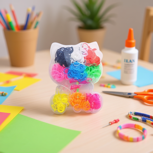 Elastici Ilan per lavori manuali 500 pezzi 9 colori 16x13x2,5 cm - Product Image 3