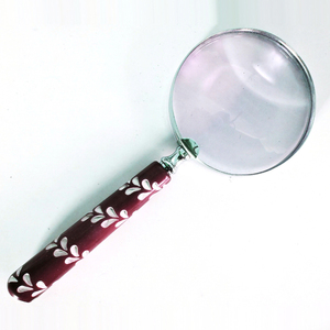 Lupas de aumento personalizadas en blanco y negro para leer libros y periódicos, decoración de lujo para el hogar, tiendas, marco de acero. - Product Image 2