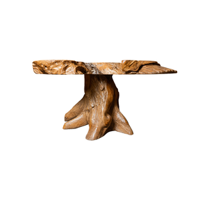 ARTERRA Premium Handcrafted Antique Rustic Teak Root Coffee Table Living Room Furniture Unique Wood Grain <b>Pattern</b> Eco-Friendly - Product Image 1