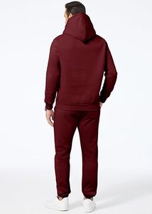 Conjunto de Sudadera con Capucha y Pantalones Deportivos Casuales para Hombre, de Algodón y Felpa, Traje Deportivo de Invierno, Proveedor de Marca Personalizada - Product Image 3