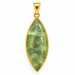 Ethnic Marquise Cut <b>Peridot</b> Pendant Gold Plated Bezel Setting Elegant Gemstone <b>Jewelry</b> Wholesale - Product Image 1