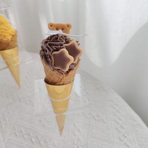 Bougie de cornet de glace de luxe bougie parfumée en forme de nouveauté bougie en cire de soja aromatique au design exquis pour la décoration intérieure fête mariage - Product Image 6