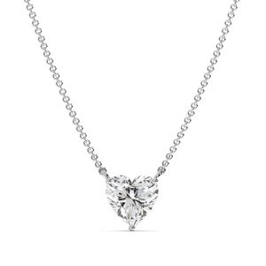 สร้อยคอจี้รูปหัวใจแบบโซลิแทร์ - Product Image 3