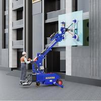 400kg 3,4m Hubhöhe Klappbarer Akku-Steinheber für Marmorplatten Granit-Rollwagen Vakuumheber Glas-Robotermaschine