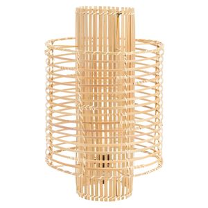 Lampe de table en bambou conçue avec des éléments en bambou tissé à la main ou en bambou massif pour créer une diffusion de lumière douce et une texture visuelle naturelle - Product Image 2