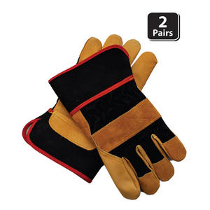 Nouvelles gants de travail en cuir grainé de vachette avec logo personnalisé, résistants à la chaleur et aux étincelles, robustes, pour ébénistes canadiens, durables - Product Image 3