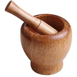 ครกไม้บดสมุนไพรแบบทำมือ ขนาด 25 มล. ใช้สำหรับบดเครื่องเทศ สมุนไพร และมาซาลา - Product Image 4