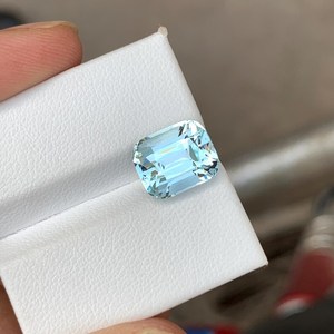 Piedra de Aguamarina Natural Facetada, Gema Azul Suelta, Calidad Premium para Joyería, Piedra Preciosa - Product Image 3