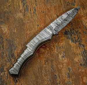 Navaja de Bolsillo Personalizada para Caza y Camping, Hecha a Mano, de Acero Inoxidable Damasco de Grado Industrial, Plegable, EDC, Supervivencia, Caza - Product Image 2