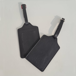 Étiquette de bagage en cuir PU pour hommes et femmes avec sac à rabat de confidentialité Pièces et accessoires - Product Image 1