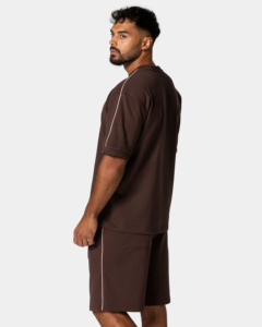 T-shirt en jersey uni de haute qualité 100% coton pour homme, col rond, coupe ample, vente en gros ODM - Product Image 5