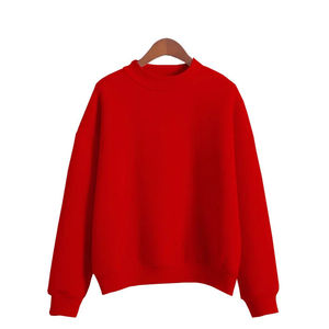 เสื้อสเวตเชิ้ตคอกลมผู้หญิง สีพื้น แขนยาว ผ้าฝ้ายถัก 100% สวมใส่สบายๆ สำหรับฤดูใบไม้ร่วง - Product Image 5