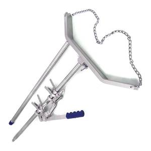 Asa de acero inoxidable reutilizable y ajustable con cadena para extracción de terneros - Herramienta obstétrica veterinaria para el parto de terneros - Product Image 6