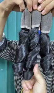 Paquete de cabello humano liso y sedoso con cutícula alineada, máquina de cabello Remy sin procesar, barato, precio al por mayor - Product Image 4