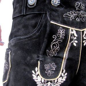 Los Mejores Pantalones Cortos de Cuero Bávaros Tradicionales y Elegantes para Hombre, Disfraz de Oktoberfest con Estampado Animal, Pantalones Cortos Bávaros al por Mayor - Product Image 4