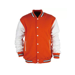 OEM Wholesale Custom Wool Varsity <b>Jacket</b> for <b>Men</b> Leather Sleeve College Baseball <b>Jacket</b> - Product Image 4