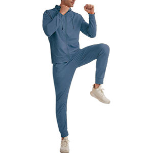 Conjunto Deportivo para Hombre, Chaqueta y Pantalón con Cierre Completo, para Correr, Gimnasio, Entrenamiento, Transpirable, Hecho en Pakistán - Product Image 3