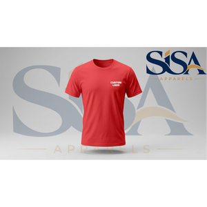 T-shirt de sport en spandex rouge personnalisé, tricoté, taille XL, lavé aux enzymes, avec impression sérigraphiée, séchage rapide, coupe classique - Product Image 3