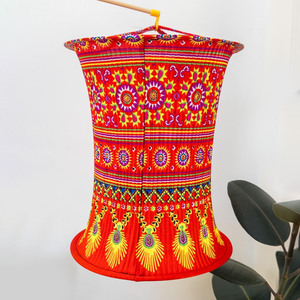 Luxury brocade fabric <b>lantern</b> lights newest arrival Hmong ethnic <b>lanterns</b> crafted by hands - Product Image 3