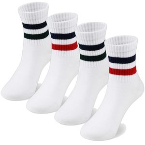 <b>White</b> Athletic Stockings with Solid Jacquard Knitted Spandex/Nylon Breathable Anti-Slip Seamless <b>Knee</b> <b>High</b> Casual Adult - Product Image 2