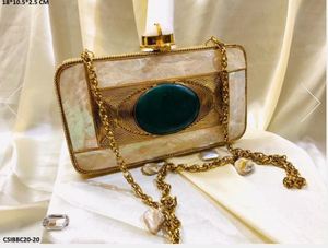 Bolso de Mano Geométrico de Madera 18*4.5 con Cierre Magnético, Diseño Moderno, Uso Diario, Patrón Multicolor, para Mujer, Duradero - Product Image 3