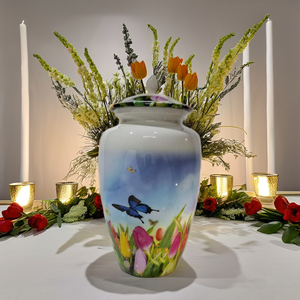 Unique New Butterfly Design Cremation Urns <b>For</b> <b>Ashes</b> Adult Style Low Price Memorial <b>Ashes</b> Decorative Funeral Burial <b>Keepsake</b> Urn - Product Image 5