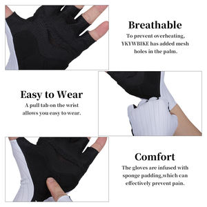 Guantes Deportivos de Medio Dedo para Textear, Conducir, Protegerse del Sol en Verano, Hacer Ejercicio, Ciclismo, de Poliéster Antideslizante, Unisex - Product Image 6
