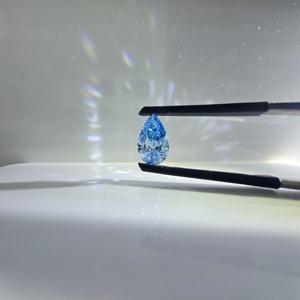 Diamante Cultivado en Laboratorio Azul Intenso de Corte Brillante en Forma de Pera de 1 Quilate, VS1, Certificado IGI, Piedra Suelta - Product Image 3
