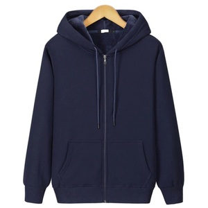Sweat-shirts et sweats à capuche pour hommes avec logo personnalisé imprimé, manches longues, fermeture éclair, 100% coton pour l'hiver - Product Image 4