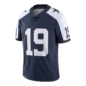 Maillot de football américain respirant de qualité supérieure à manches courtes, personnalisable avec le nom de l'équipe, prix de gros, service OEM - Product Image 2