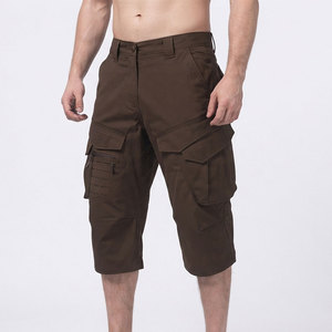 Shorts techniques cargo pour hommes, coupe au-dessus du genou, avec empiècements renforcés, poches fonctionnelles, pour activités de plein air, randonnée et escalade - Product Image 3