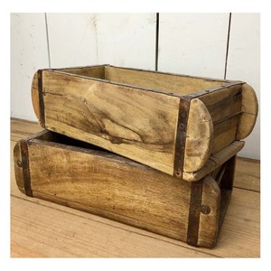 Moule à briques en bois abordable et polyvalent, plateau de rangement utilitaire, support de vanité de salle de bain rustique en bois, organisateur - Product Image 4