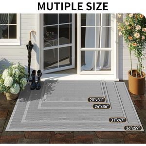 Tappetino Antiscivolo per Porta d'Ingresso 20 X 31, Resistente, con Drenaggio, Cattura Sporco, Tappeti in Gomma per Esterni per Ristoranti e Uso Commerciale - Product Image 5