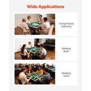 Automatic Roller Coaster Style Mahjong <b>Table</b> 40 mm Tiles 2 Sets Home <b>Outdoor</b> Leisure <b>Foldable</b> Automatic Shuffler 164 Pcs for - Product Image 6