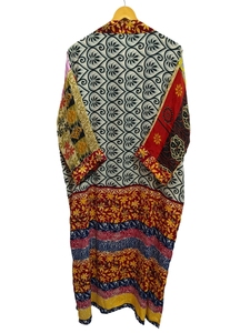 Robe kimono de luxe en soie patchwork, cache-maillot de bain, tenue de nuit, longue robe, kimono indien vintage fait main en soie de sari recyclée - Product Image 6