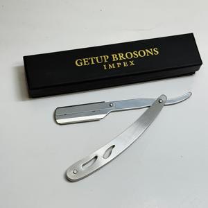 GETUP Stainless Steel <b>Single</b> <b>Blade</b> Safety <b>Razor</b> Men's Wet Shaving Barber Shop Use Silver Color - Product Image 1