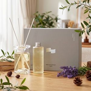 Diffuseur de parfum sans flamme en verre personnalisé en forme de colonne, longue durée, pour marque de parfum REED # Bois de lavande Relaxation - Product Image 1