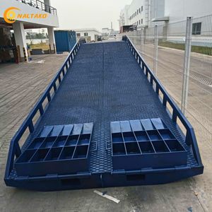 Rampa de Carga Móvil para Montacargas Naltako de 15 Toneladas, 16 m Extra Larga, Elevación Máxima de 1900 mm, 2.2 m de Ancho para Contenedores Súper Pesados, ISO9001 - Product Image 1