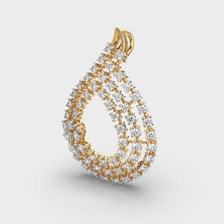 เครื่องประดับชุบทอง 14K สำหรับผู้หญิง ประดับเพชรทรงมาร์คีส์เพาะเลี้ยงในห้องปฏิบัติการ ดีไซน์หรูหรา เหมาะเป็นของขวัญ - Product Image 2