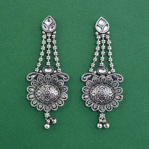Boucles d'oreilles Chandelier, boucles d'oreilles classiques oxydées avec placage oxydé 811314 - Product Image 6