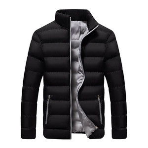 New Men's Winter <b>Parka</b> <b>Jacket</b> Warm Outerwear Stand Collar Slim Casual Windbreaker Quilted Design <b>Waterproof</b> Corduroy Durable - Product Image 5