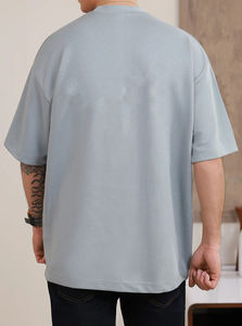 Camisetas Oversize Unisex con Estampado Americano de Gran Venta para Hombre, de Poliéster Suelto, Manga Corta, Cuello Mao Formal para Pareja - Product Image 2